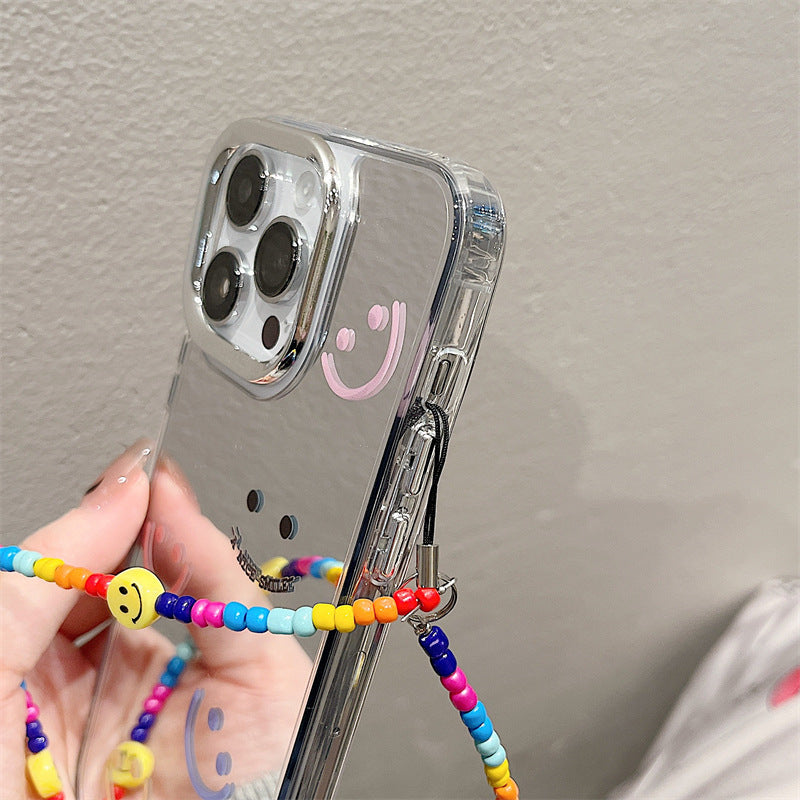 Epoxy resin Epoxy shell iPhone16Pro for 14 bracelets iPhone15Pro iPhone case protective case iPhone12 three-in-one mirror