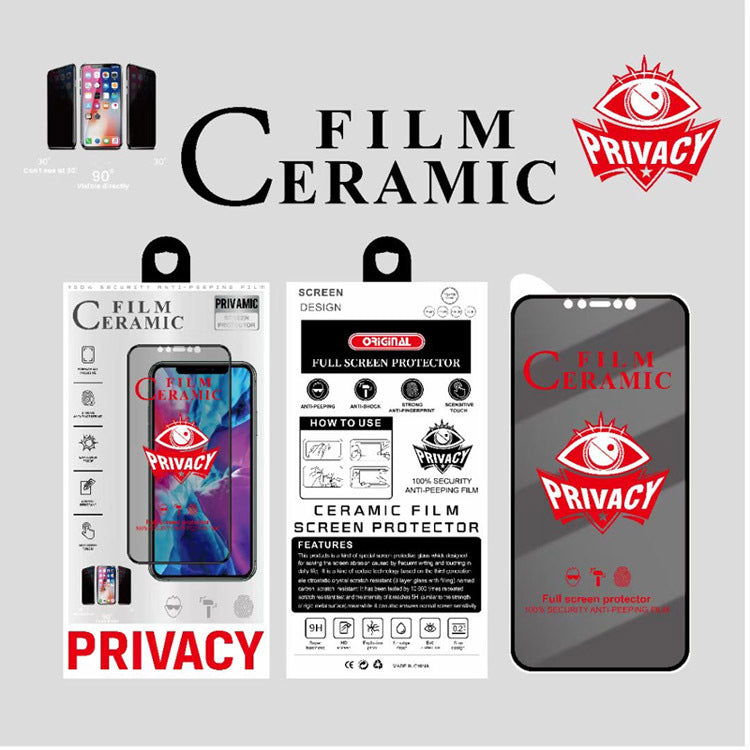 Applicable iPhone16Pro ceramic film iPhone16 anti-peeping mobile phone film iPhone15Pro matte film iPhone14promax explosion-proof film iPhone13