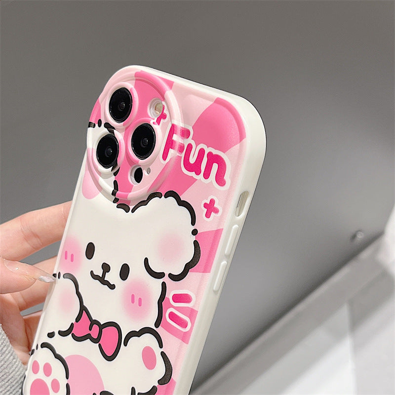 The new iphone14 mobile phone case iphone1415promax air cushion silicone iphone12/11 is suitable for iphone13Pro delivery.