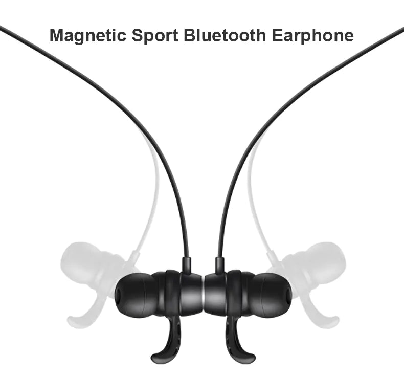 Bluetooth 5.0 Magnetic Neckband Headphones - Waterproof Stereo Sound durable neckband headphones