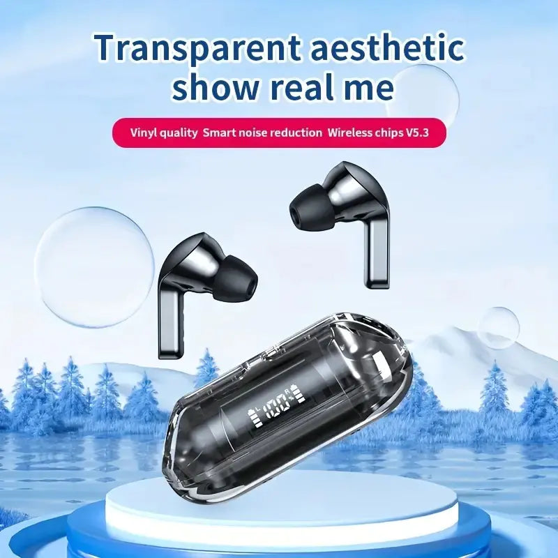 Bluetooth 5.3 TWS Earbuds with IPX7 Waterproof Design & ANC - Ultimate Gaming & Music Companion