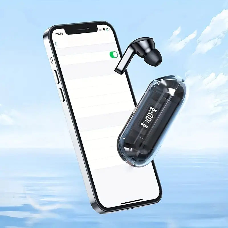 Bluetooth 5.3 TWS Earbuds with IPX7 Waterproof Design & ANC - Ultimate Gaming & Music Companion