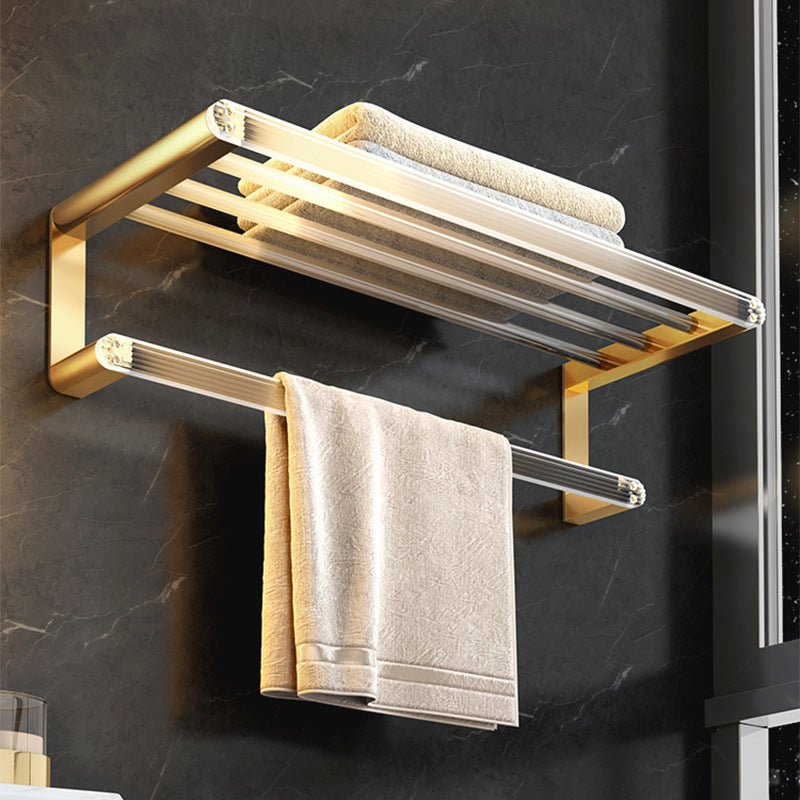 Toilet Towel Rack Net Red Space Aluminum Bath Free Punching