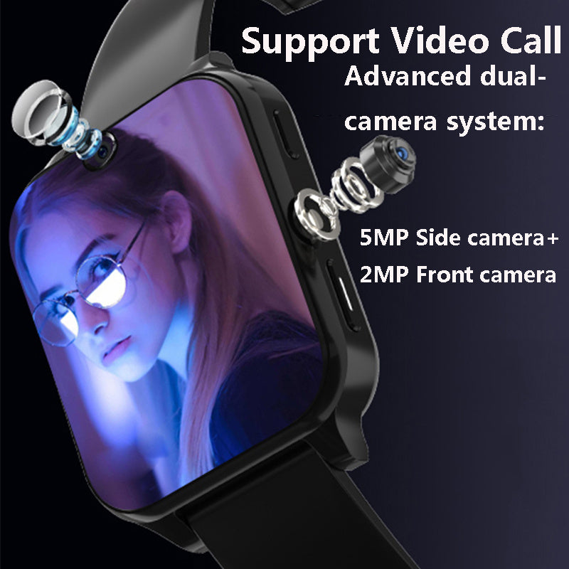 Smart Bluetooth Call Watch 64GB Wifi GPS Positioning Dual Camera Waterproof Sports Men&