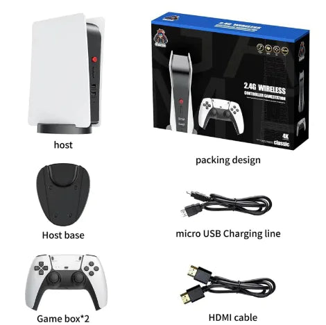 M5 Retro Handheld Video Game Console - Ergonomic Large Controller for All Ages & 2-Player Co-Op