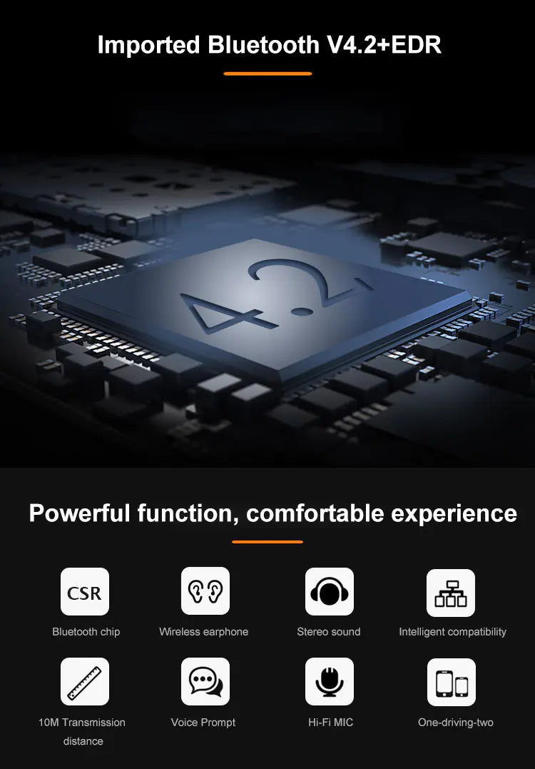 Bluetooth 5.0 Magnetic Neckband Headphones - Waterproof Stereo Sound durable neckband headphones