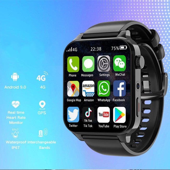 Smart Bluetooth Call Watch 64GB Wifi GPS Positioning Dual Camera Waterproof Sports Men&