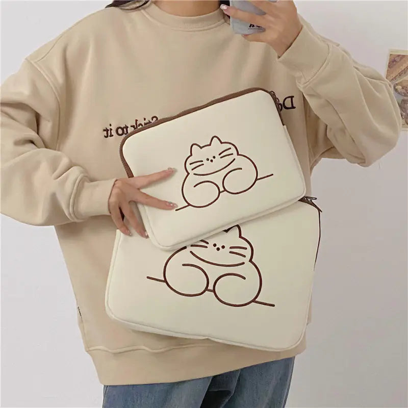3D Embroidered Animal Design Tablet Case - Premium Durable Breathable Case for All 10.2" Tablets