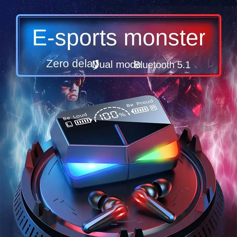 M28 Bluetooth 5.3 Wireless Sport Earphones - 10m Range, IPX3 Waterproof, HD Calls, Stylish Design