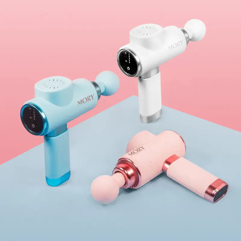“Women’s Mini High-Freq Vibrating Massager - Brushless Motor, 4 Heads, 12hr Battery, Ultra-Quiet, LCD Screen”