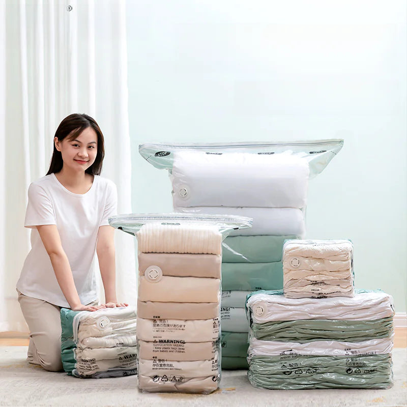 Large Vacuum Compression Bags for Clothes and Bedding