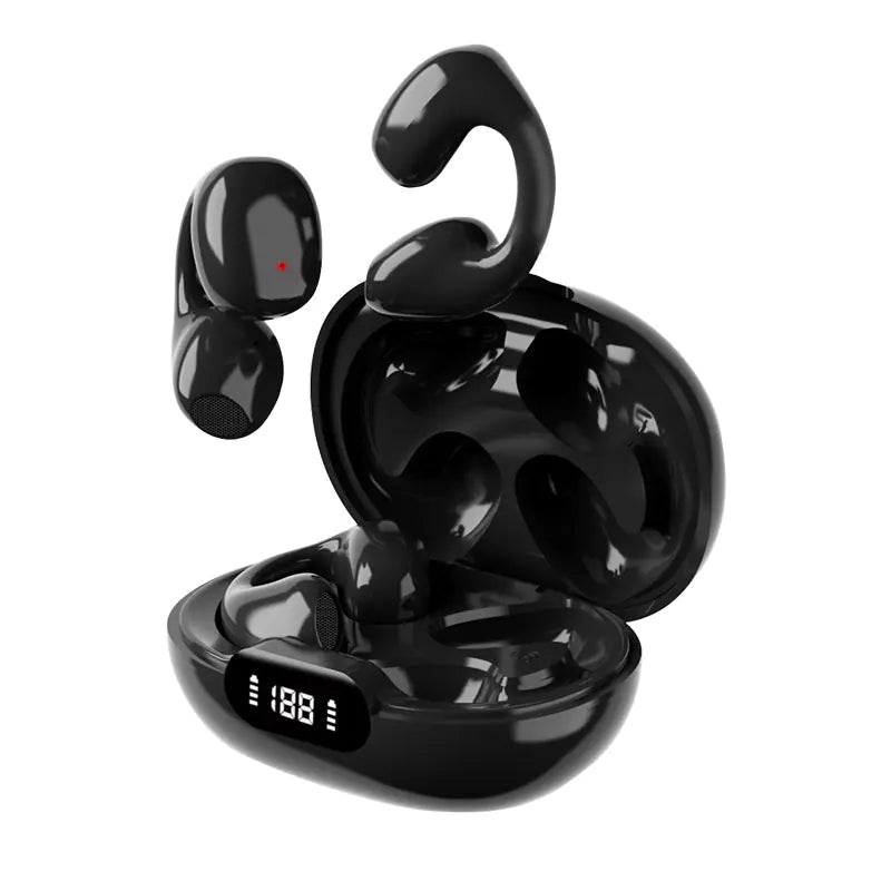 Wireless Bone Conduction Sport Headphones Bluetooth 5.0 IPX5 Waterproof Stereo Sound Digital Display 2025