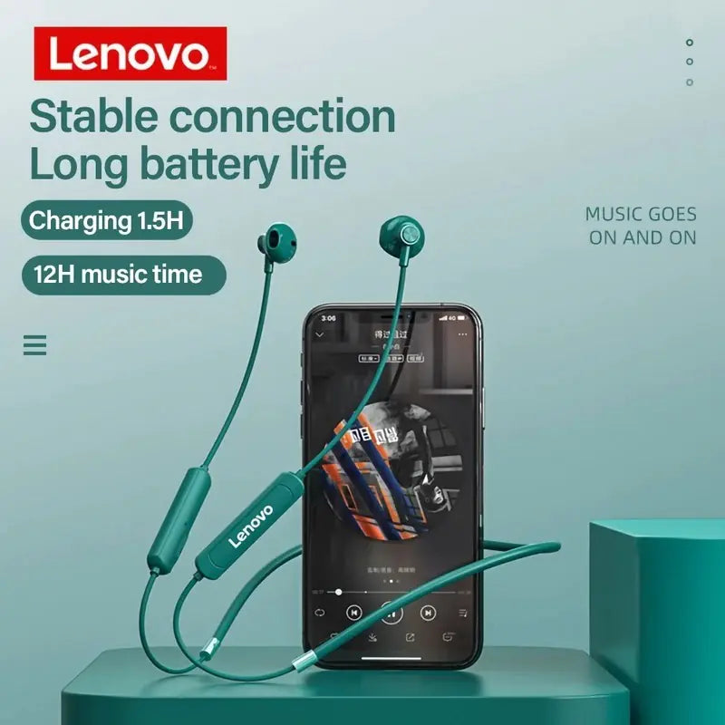 Lenovo SH1 Bluetooth Neckband Earphones IPX5/IPX4 Waterproof HD Audio
