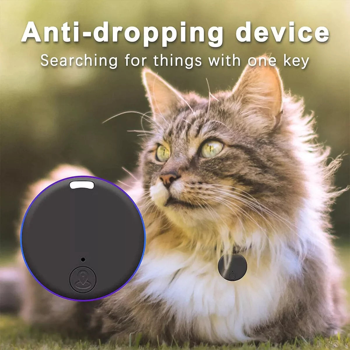 Bluetooth 5.3 Mini GPS Tracker - Real-Time Location Tracking for Kids, Pets, Keys & Lost Items”