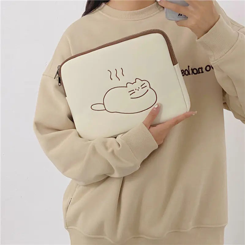 3D Embroidered Animal Design Tablet Case - Premium Durable Breathable Case for All 10.2" Tablets