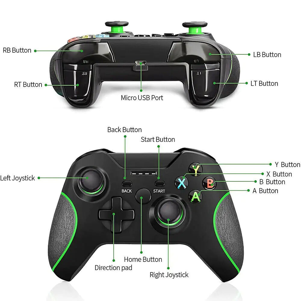 2.4G Wireless Controller for Xbox One/S/X/E & Windows 7/8/10 PC