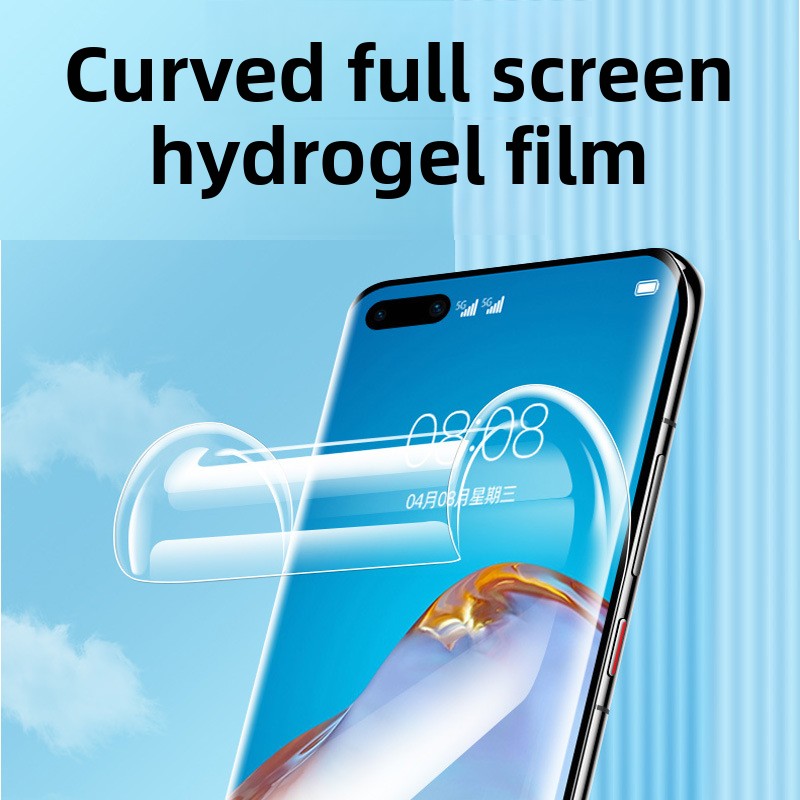 Applicable to Xiaomi Mi 13 Ultra (curved mask) Samsung S24Ultra curved mask S23U Huawei mate60 pro fingerprint unlock 3D full glue tempered film