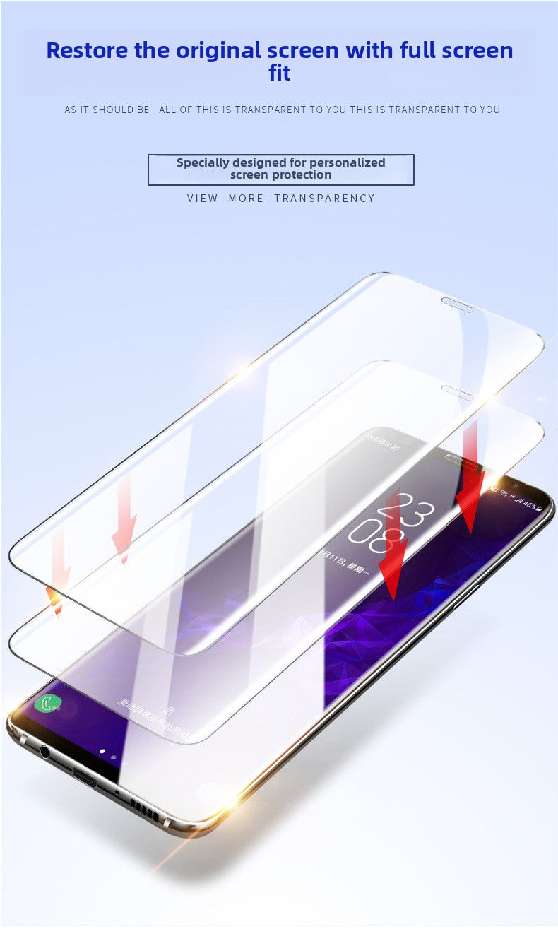 Applicable to Xiaomi Mi 13 Ultra (curved mask) Samsung S24Ultra curved mask S23U Huawei mate60 pro fingerprint unlock 3D full glue tempered film