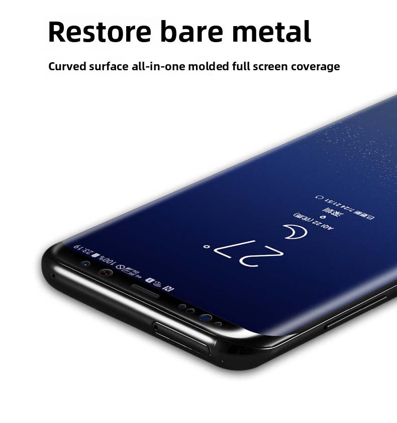 Applicable to Xiaomi Mi 13 Ultra (curved mask) Samsung S24Ultra curved mask S23U Huawei mate60 pro fingerprint unlock 3D full glue tempered film