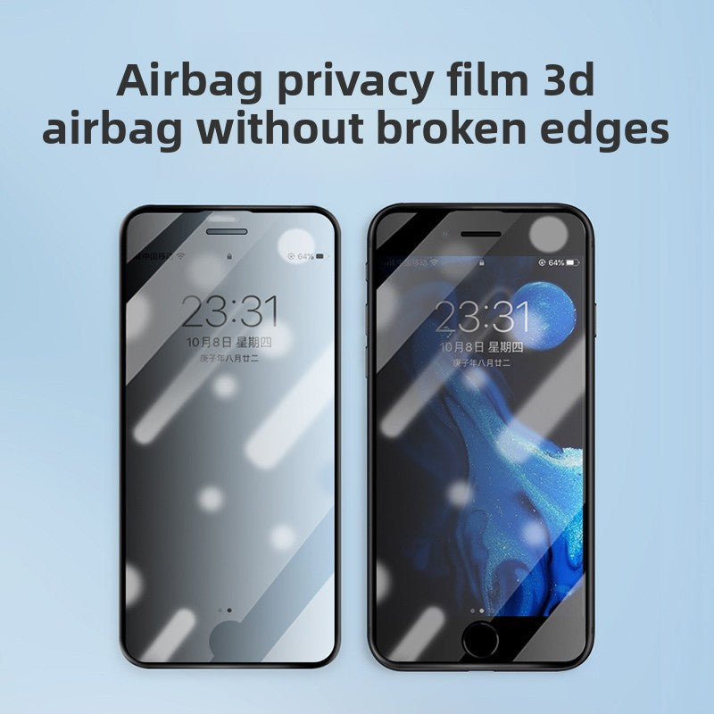 Applicable to iPhone16promax airbag film Apple iPhone15Pro airbag iPhone13 anti-privacy film iPhone14Pro anti-drop and unbroken edge