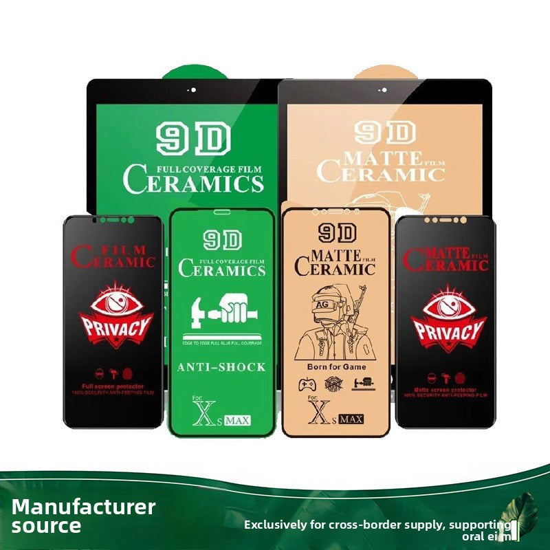 Applicable iPhone16Pro ceramic film iPhone16 anti-peeping mobile phone film iPhone15Pro matte film iPhone14promax explosion-proof film iPhone13