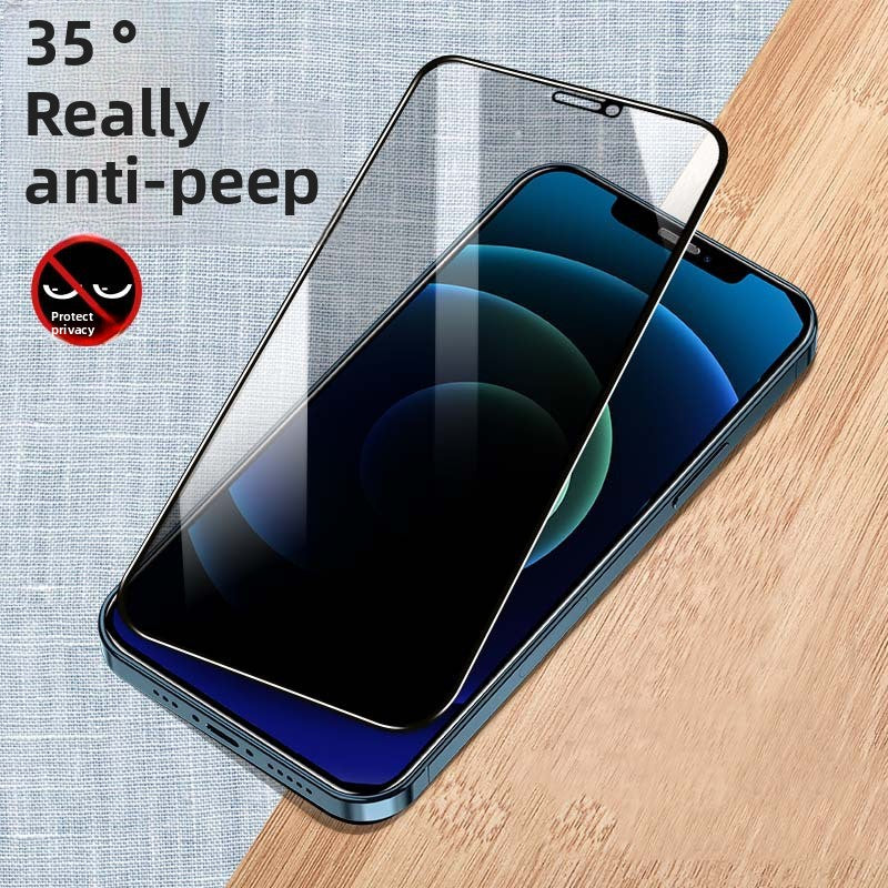 Applicable to Apple iPhone16 anti-peeping film iPhone15promax anti-peeping screen iPhone12 mobile phone film iPhone14 full screen tempered film iPhone13
