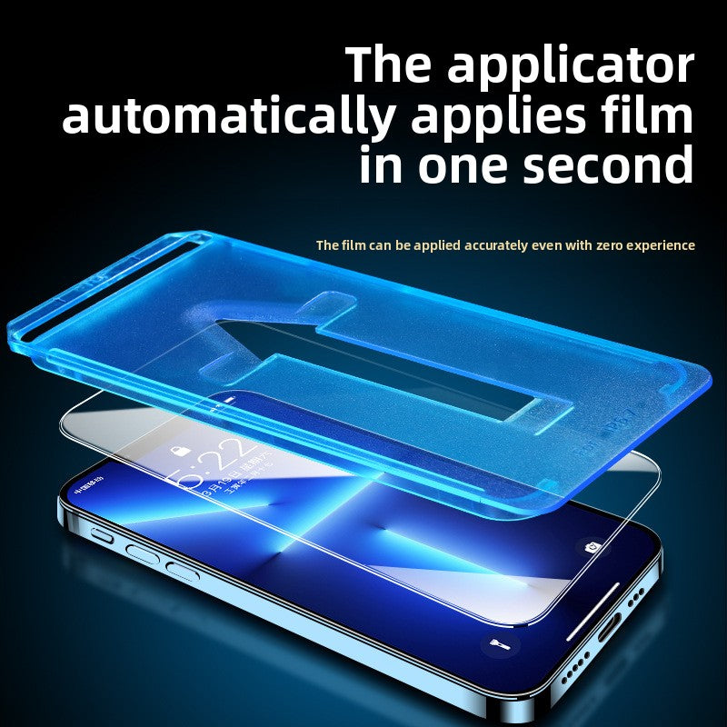 Suitable for iPhone16ProMAX second film dust removal box iPhone15 electroplating film Apple iPhone14 tempered film automatic film, anti-scratch, no bubbles, super durable