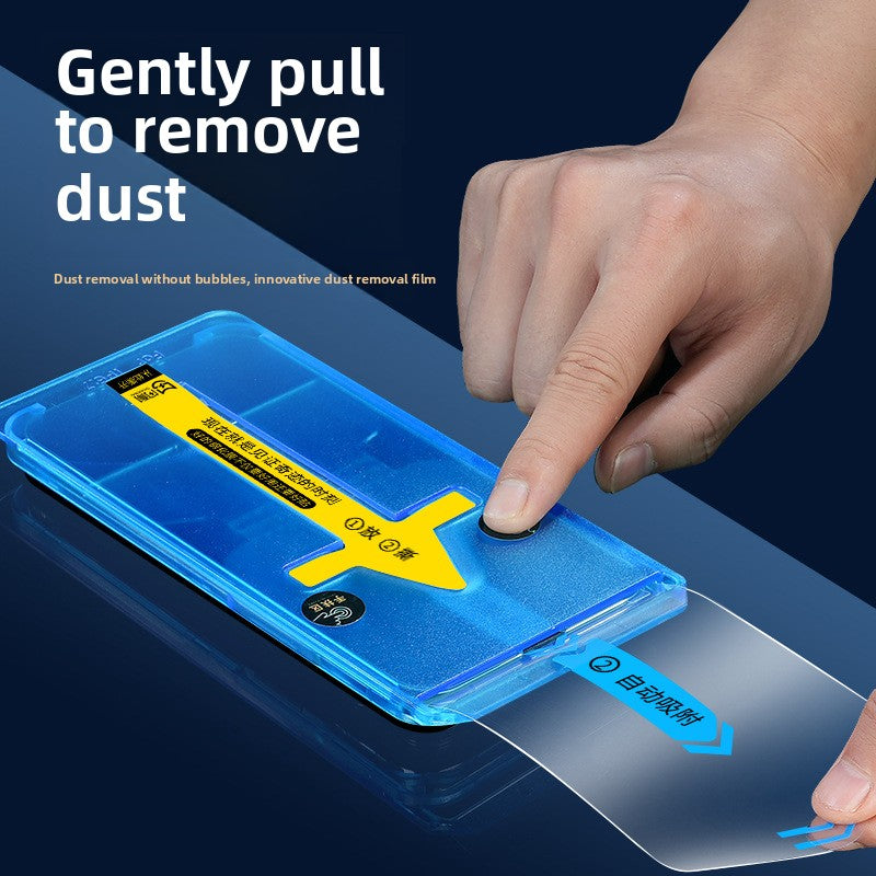 Suitable for iPhone16ProMAX second film dust removal box iPhone15 electroplating film Apple iPhone14 tempered film automatic film, anti-scratch, no bubbles, super durable