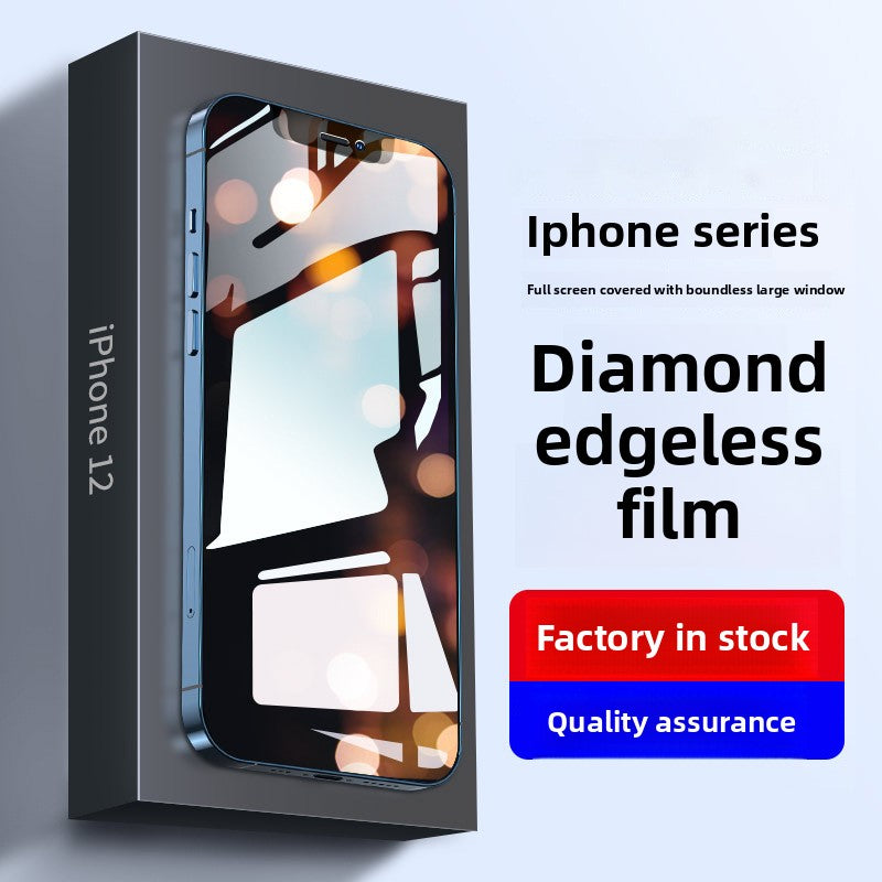 Applicable to Apple iphone16promax tempered film iphone15pro full screen no black edge film dust film iphone14 mobile phone film