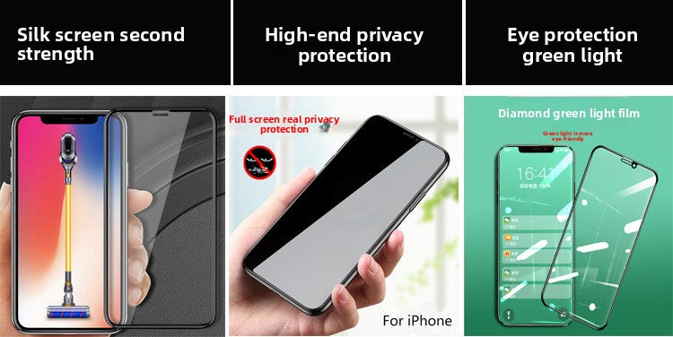 Cross-border hot sale iPhone16Pro max tempered film iPhone15 set tempered film 14Pro high definition 13 eye protection