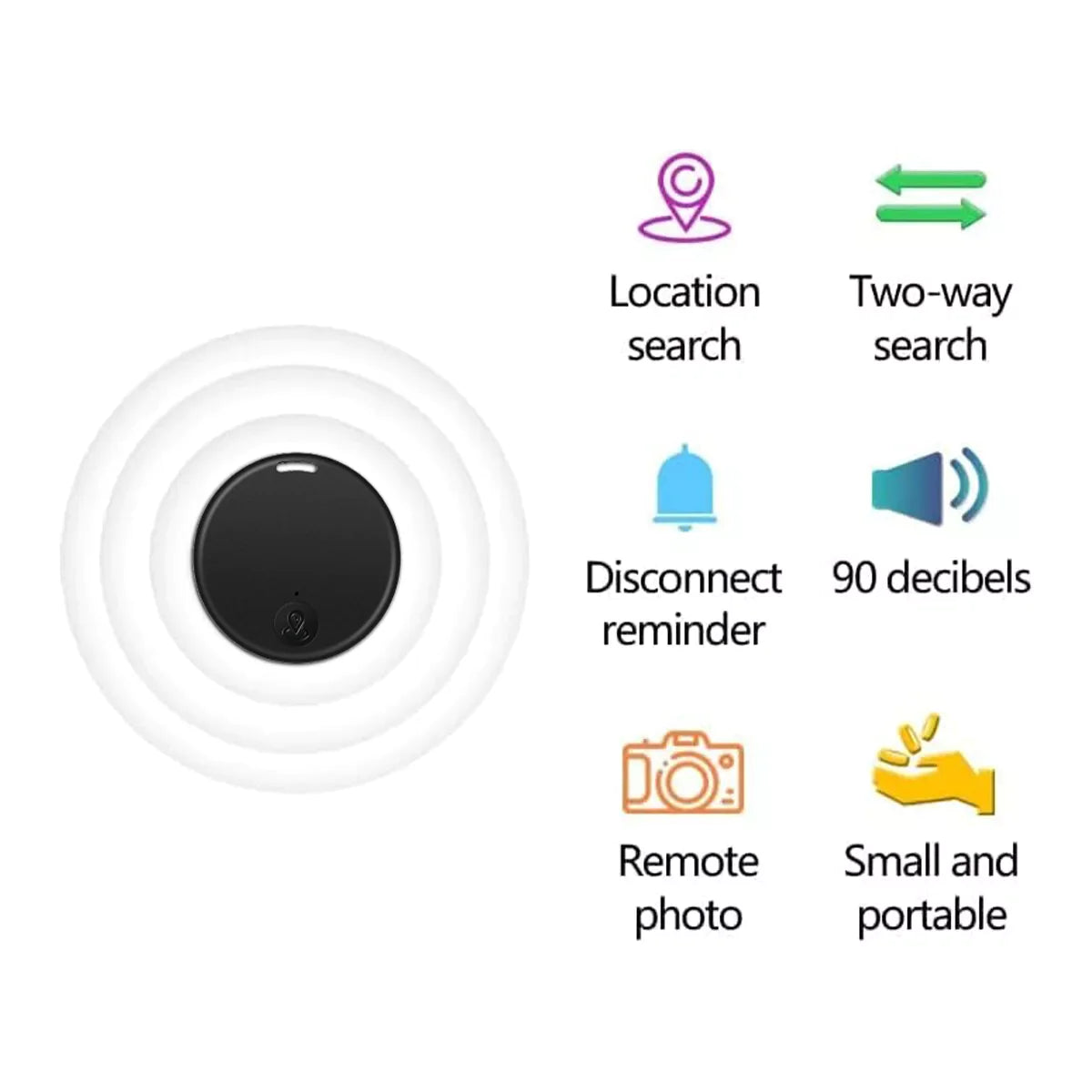 Bluetooth 5.3 Mini GPS Tracker - Real-Time Location Tracking for Kids, Pets, Keys & Lost Items”