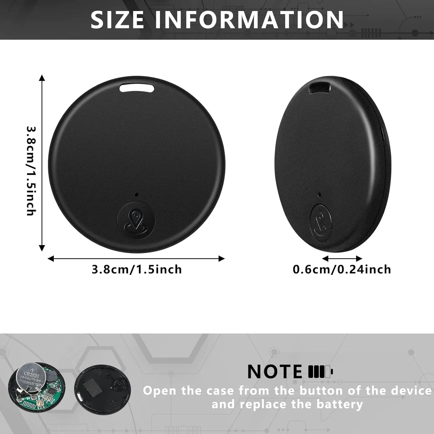 Bluetooth 5.3 Mini GPS Tracker - Real-Time Location Tracking for Kids, Pets, Keys & Lost Items”