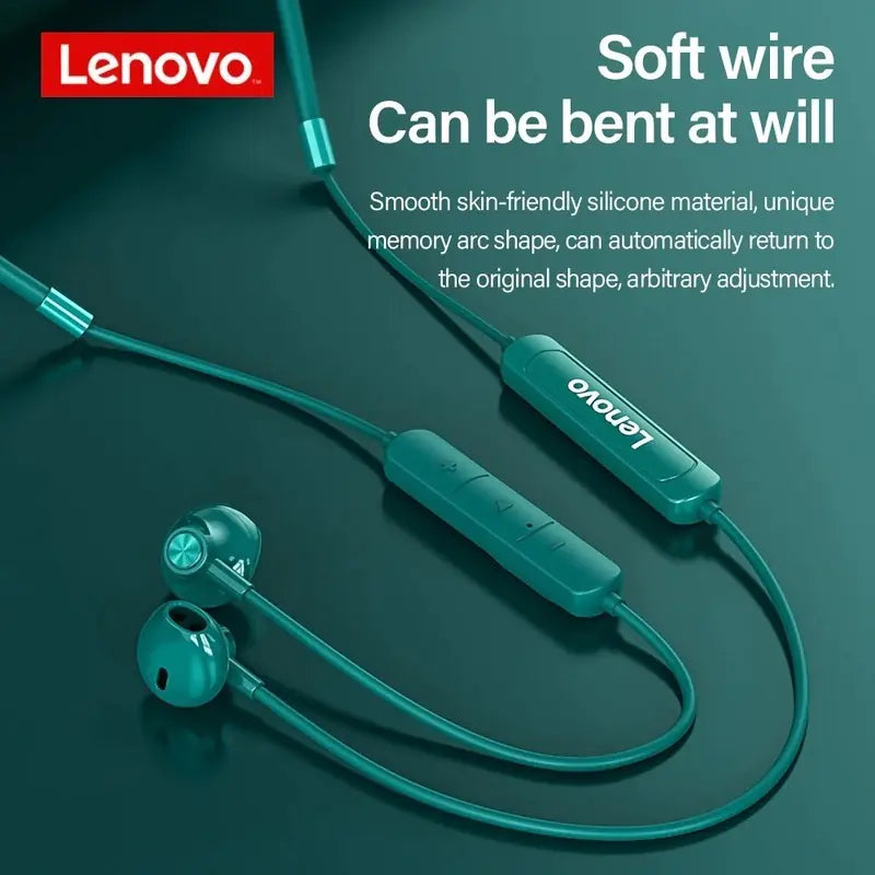 Lenovo SH1 Bluetooth Neckband Earphones IPX5/IPX4 Waterproof HD Audio