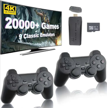 M8 Portable Gaming Handheld with Wireless Controller &amp; 64GB SD Card - Ultra-Portable Gaming Device for Gamers