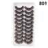 10 Pairs Fluffy Mink Lashes - Handmade, Reusable, Natural - Shengyao Chuangqi (HK) International Limited