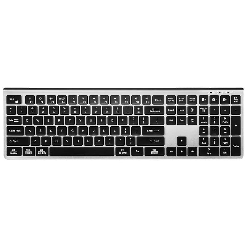 108 Key Qwerty Wireless Office Keyboard All - in - one Dual System Rechargeable BT5.0 Keyboard for MacBook iMac - Shengyao Chuangqi (HK) International Limited