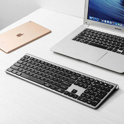 108 Key Qwerty Wireless Office Keyboard All - in - one Dual System Rechargeable BT5.0 Keyboard for MacBook iMac - Shengyao Chuangqi (HK) International Limited