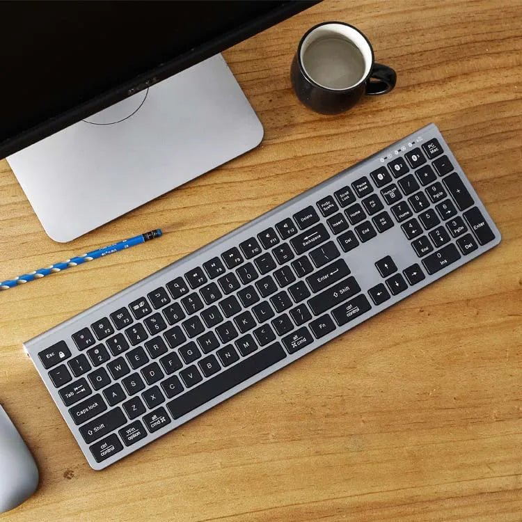 108 Key Qwerty Wireless Office Keyboard All - in - one Dual System Rechargeable BT5.0 Keyboard for MacBook iMac - Shengyao Chuangqi (HK) International Limited