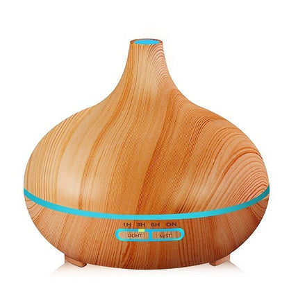 Creative Home Appliance Full Wood Grain Remote Control Aromatherapy Lamp