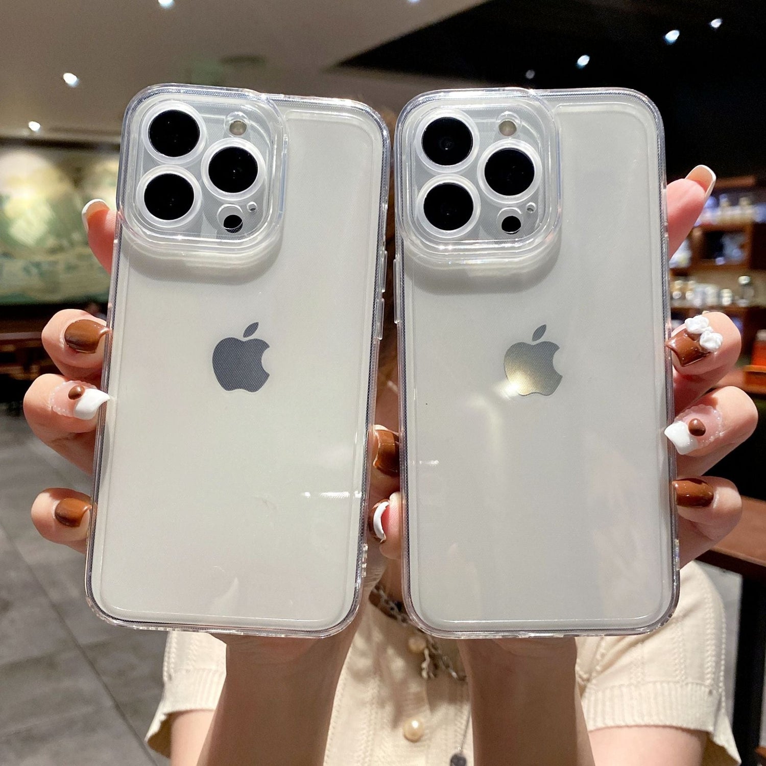 16E protective case is suitable for Apple 15PRO angel eye transparent 11 fine hole X all - inclusive iPhone13 mobile phone case 16. - Shengyao Chuangqi (HK) International Limited
