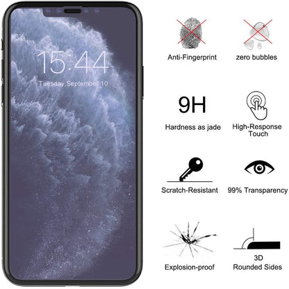 Amazon hot sale, film artifact suitable for iPhone11 Pro max high-end silk screen eye protection purple and blue light film