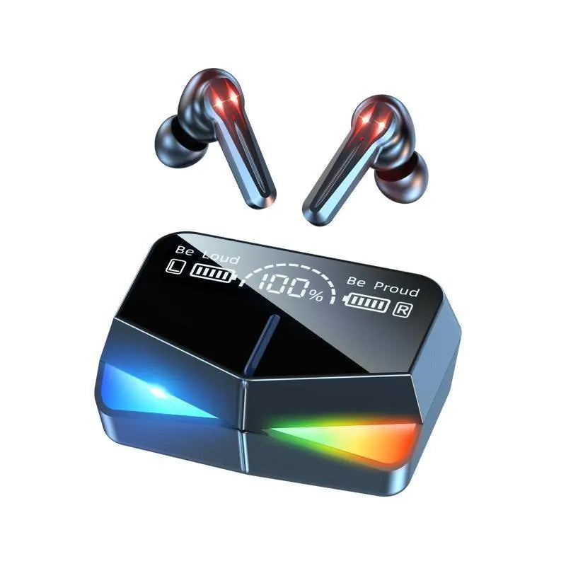 M28 Bluetooth 5.3 Wireless Sport Earphones - 10m Range, IPX3 Waterproof, HD Calls, Stylish Design