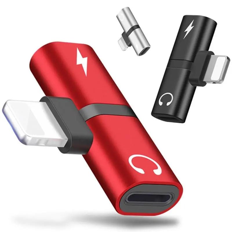 2 - in - 1 Dual - Port Headphone Charger Adapter - Shengyao Chuangqi (HK) International Limited