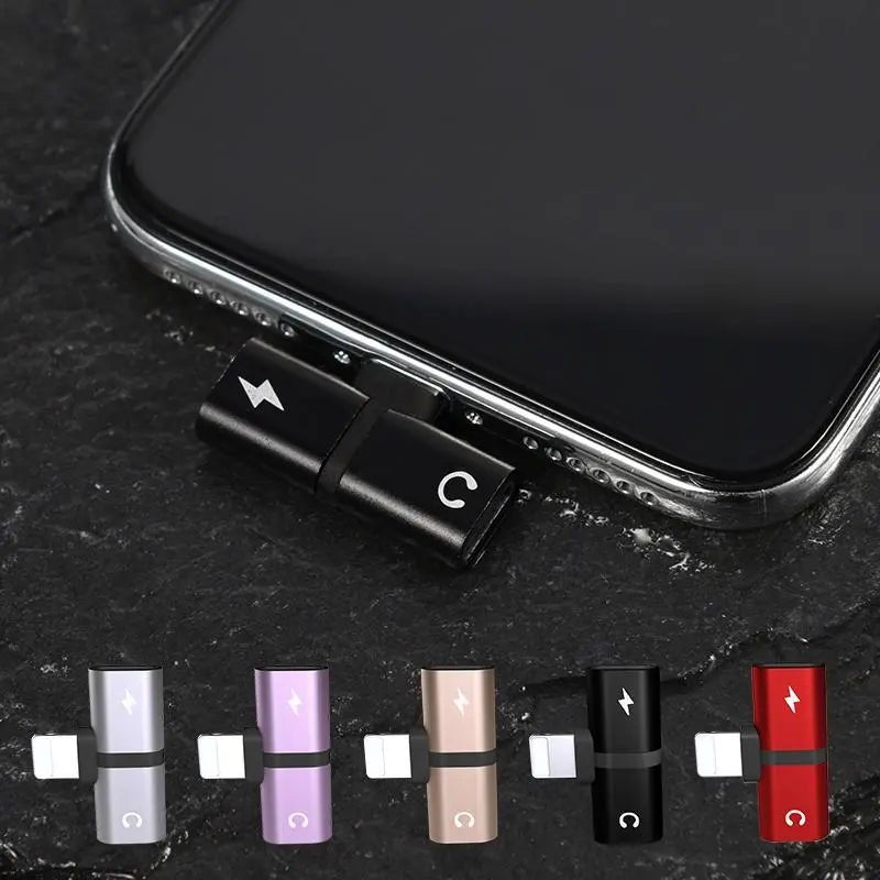 2 - in - 1 Dual - Port Headphone Charger Adapter - Shengyao Chuangqi (HK) International Limited