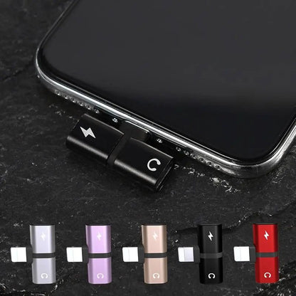 2 - in - 1 Dual - Port Headphone Charger Adapter - Shengyao Chuangqi (HK) International Limited