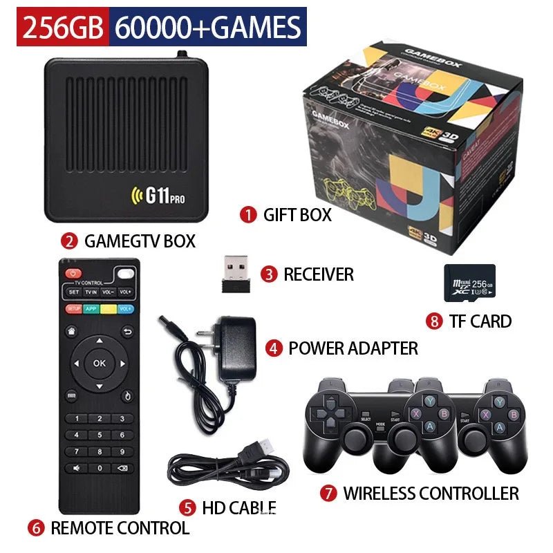 2025 G11 PRO TV Game BOX Android Dual System 3D Classic Arcade Games Player 2.4GHz Wireless Gamepad Video G11 Pro Game Console - Shengyao Chuangqi (HK) International Limited