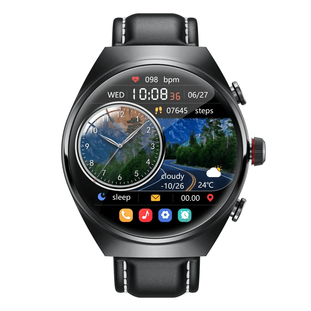 2025 New Best Smart Watch Leather Band with Earbuds 2 in 1 Headphones and Smartwatch Fitness Tracker with Heart Rate Monitor - Shengyao Chuangqi (HK) International Limited