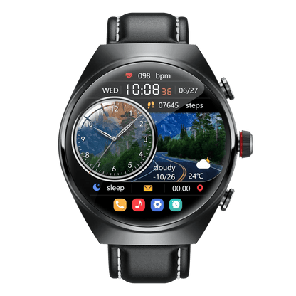 2025 New Best Smart Watch Leather Band with Earbuds 2 in 1 Headphones and Smartwatch Fitness Tracker with Heart Rate Monitor - Shengyao Chuangqi (HK) International Limited