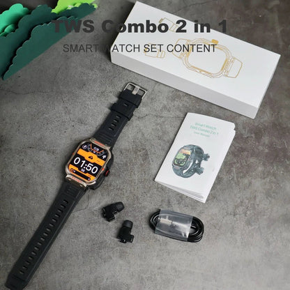 2025 New Best Smart Watch with Earbuds 2 in 1 Headphones and Smartwatch Fitness Tracker with Heart Rate Sleep Monitor - Shengyao Chuangqi (HK) International Limited