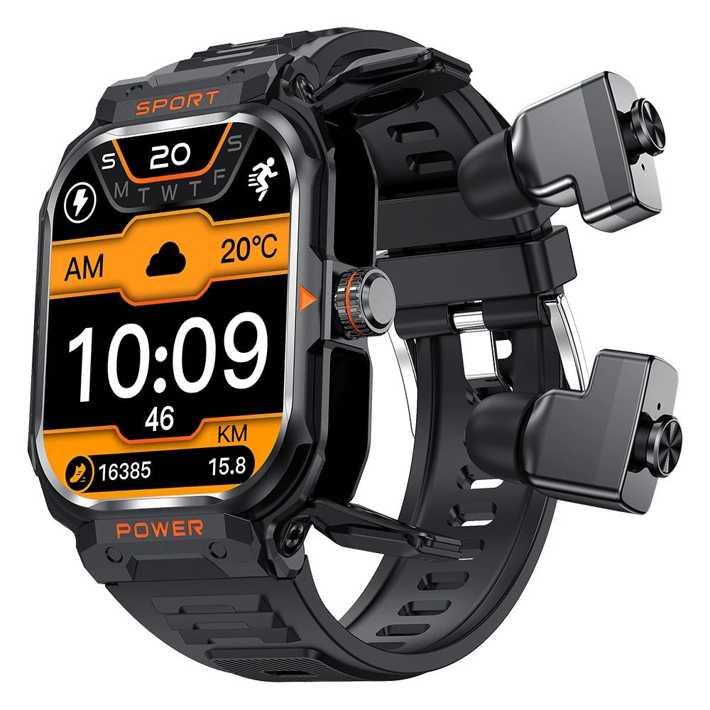 2025 New Best Smart Watch with Earbuds 2 in 1 Headphones and Smartwatch Fitness Tracker with Heart Rate Sleep Monitor - Shengyao Chuangqi (HK) International Limited